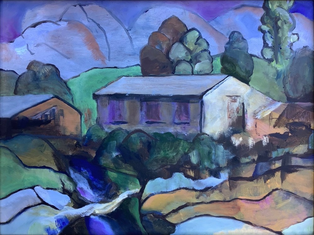 Oil painting of Finn Slough