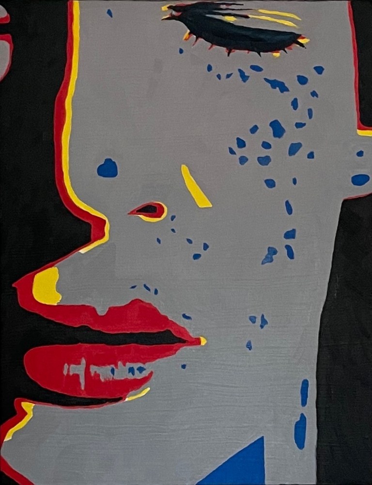 Oil painting of Nocturne face