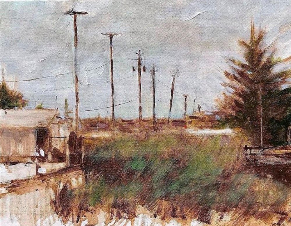 Acrylic painting of the Britannia Shipyard Revisited