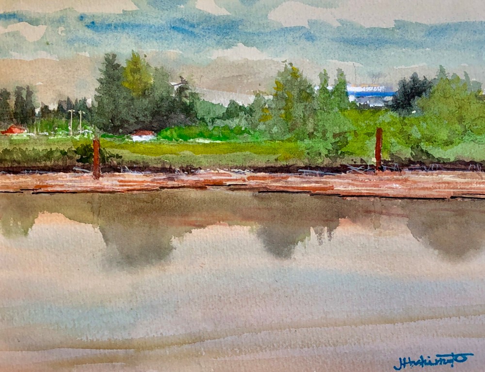 Watercolour painting of Miltown Marina