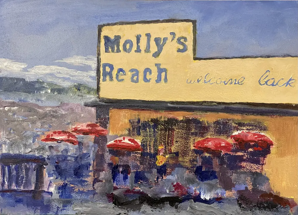 Oil painting of Molly's Reach